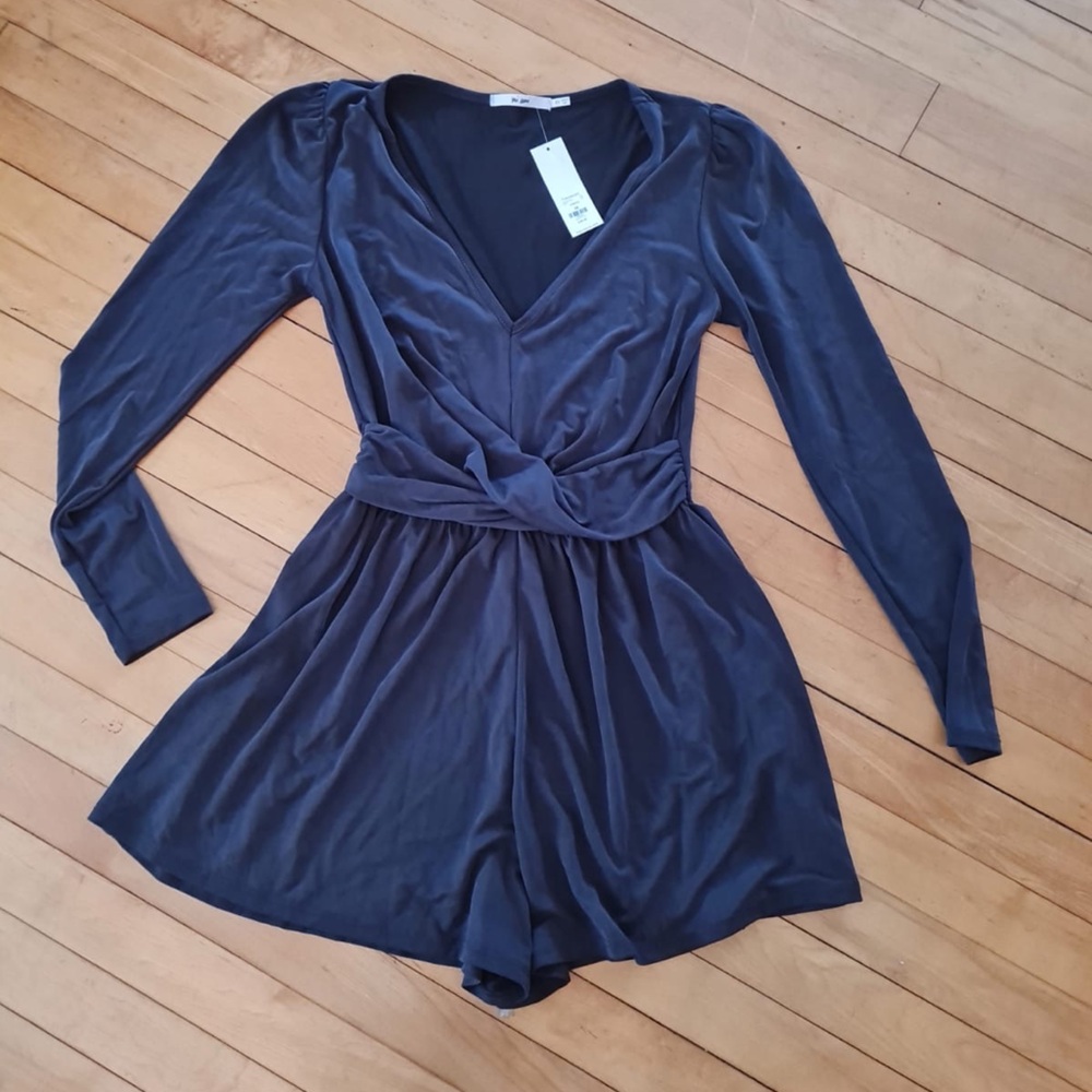 NWT Francesca’s Black Romper